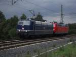 181 201-5 + 181 ***-* als Lz gen Frankfurt. (Ostportal Distelrasentunnel, 15.07.11) 
